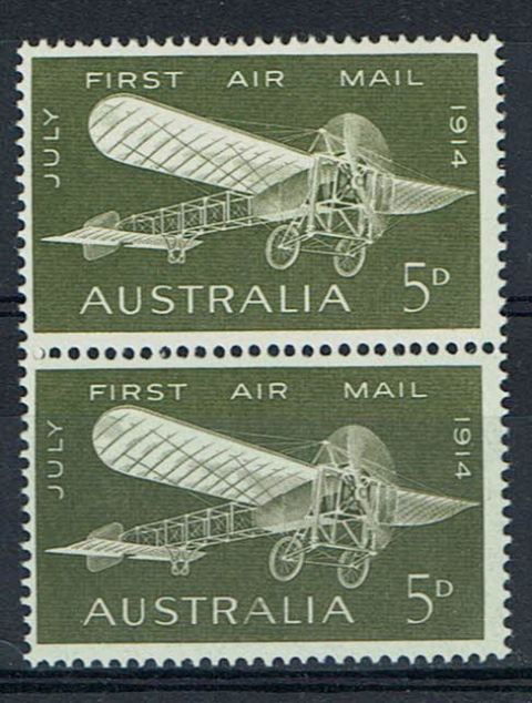 Image of Australia SG 370/370a UMM British Commonwealth Stamp